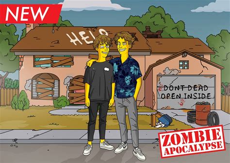 Zombie Apocalypse the Walking Dead Custom Simpsons Family - Etsy