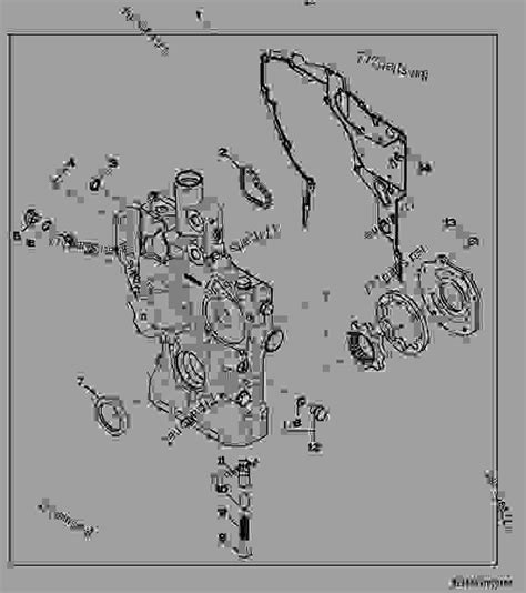 9901 Timing Gear Cover Service Kit Engine Powertech John Deere 4024tf220 Engine