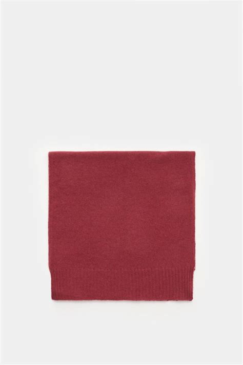 Von Braun Cashmere Scarf Red Braun Hamburg