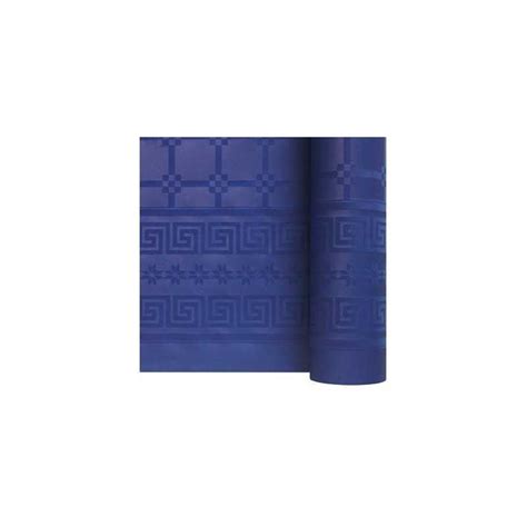 Nappe En Papier Damass Bleu Marine M