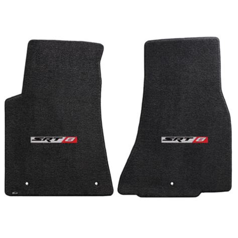 Lloyd Ultimat Ebony Front Mats For 2011 2018 Dodge Challenger W SRT8