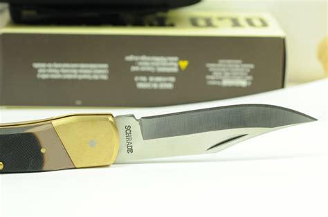 Schrade Old Timer Golden Bear Lockback Knife New 60T Pocket Sheath