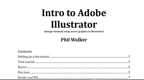 Intro To Adobe Illustrator Adobe Education Exchange