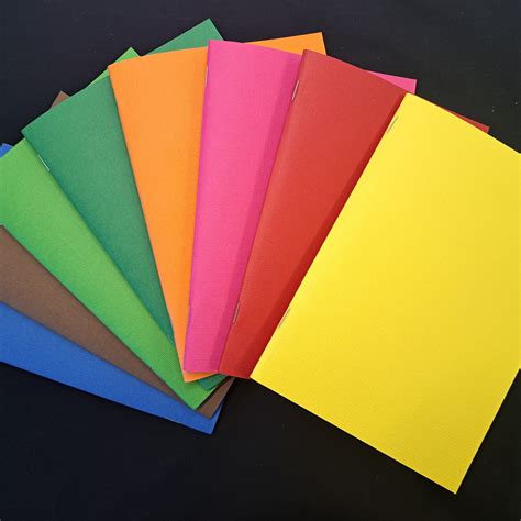 bright coloured inserts    notebook