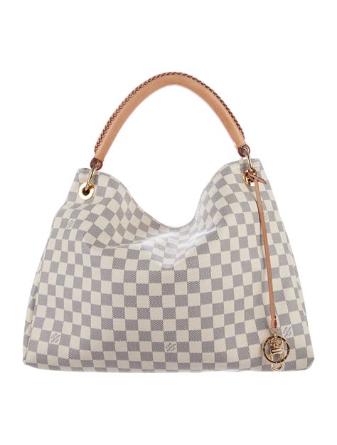 Louis Vuitton Damier Azur Artsy Mm Handbags Lou The Realreal