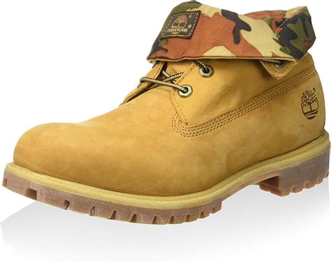 Timberland Mens Wheat Nubuck With Camo Icon Roll Top