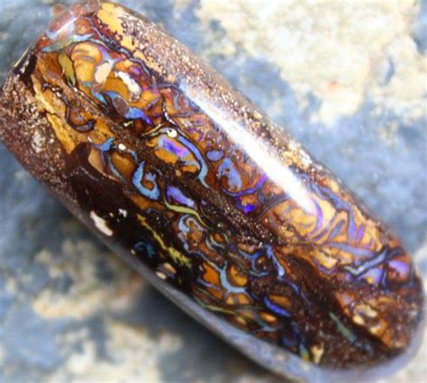 46 50 CTS YOWAH OPAL GREAT PATTERN TOP POLISH STONE C4736 Yowah Opal