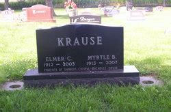 Elmer Carl Krause M Morial Find A Grave