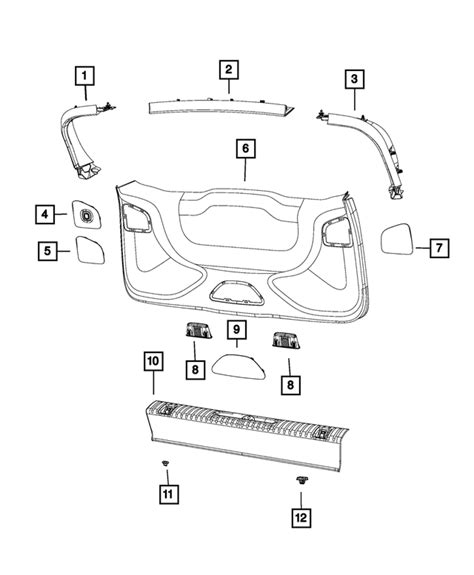 Chrysler Pacifica Lift Gate Lower Panel Sb Pd Ai My Mopar Parts