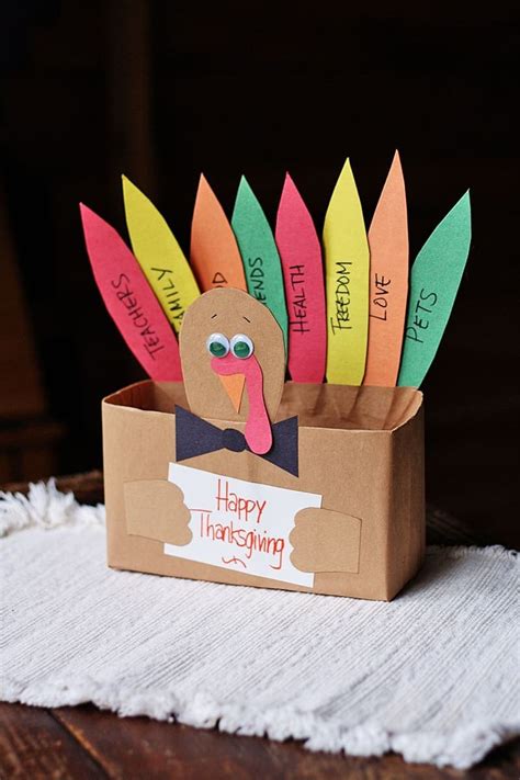 Cereal Box Thankful Turkey Crafts By Amanda