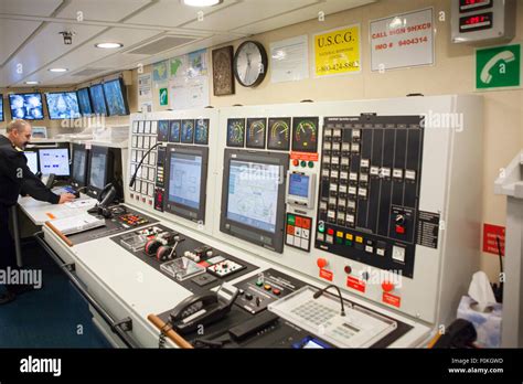 The Engine Control Room Inside A Modern Cruise Liner The Celebrity