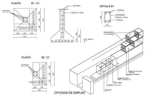 Isolated Footing Design Rcc Structure Cad Drawing Cadbull