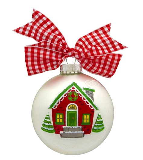 Our First Home Personalized Glass Ball Ornament Retrofestive Ca