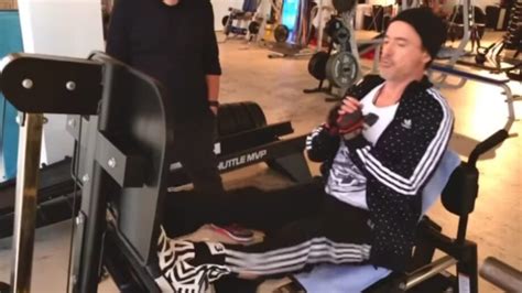 Iron Man Swag Robert Downey Jr Shares Inspiring Workout Video Doing