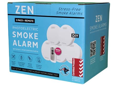 Wireless Interconnected Photoelectric Smoke Alarm With 10 Year Battery