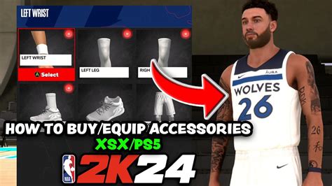 Nba K How To Buy And Equip Accessories For Mycareer Nba Games Xsx