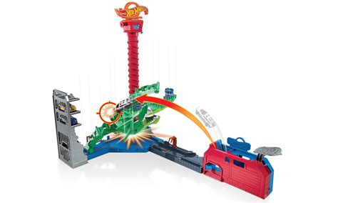 Hot Wheels City Atak smoka Zestaw z napędem dźwiękami i poja Pojazd