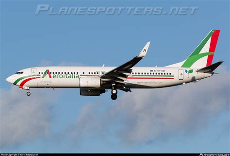 9H GEF Aeroitalia Boeing 737 86Q WL Photo By Chris Pitchacaren ID