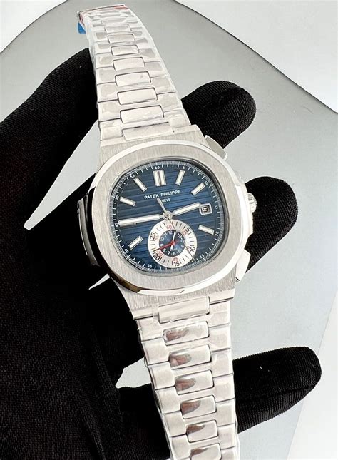 Patek Philippe Nautilus Blue Dial Stainless Steel Automatic Watch