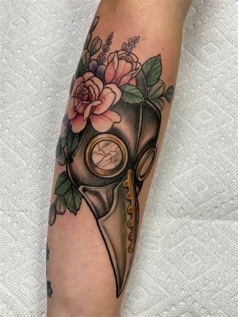 Plague doctor mask tattoo | Mask tattoo, Doctor tattoo, Steampunk tattoo