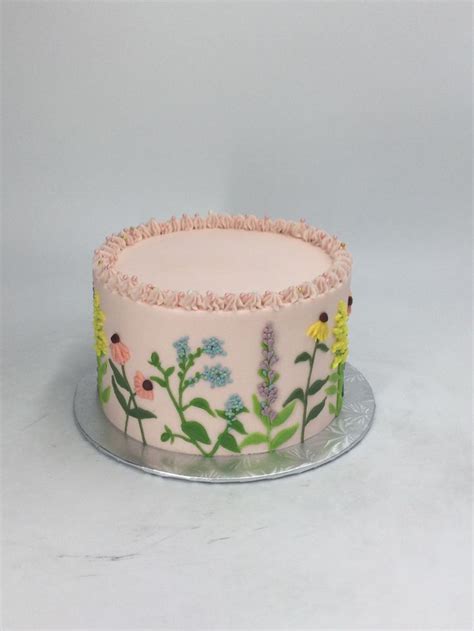 Pin On Cakes In Wildflower Cake Smash Cake Girl Floral Cake