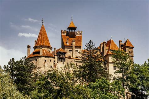 Mysterious Bran Castle Vampire Residence Of Dracula In The Forests Of