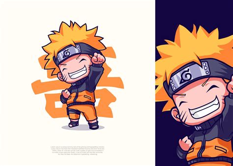 Naruto Character Illustration Vector Icon Flat Cartoon Style