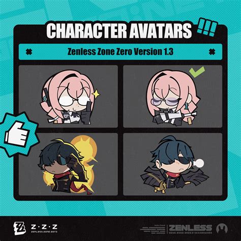 Zenless Zone Zero Version 1 3 Character Avatars Zenless Zone Zero