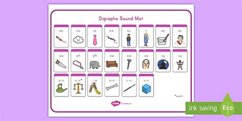 Free Digraphs Sound Mat L Enseignant A Fait Twinkl