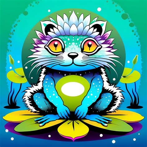 Psychedelic Fluffy Frog 11 By Astralgate On Deviantart