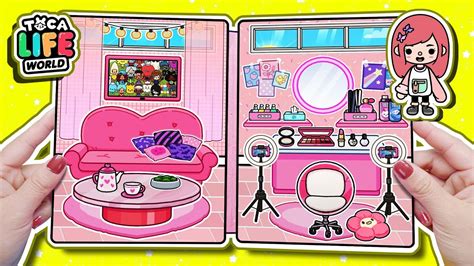 Toca Life World Quiet Book38 Peach Color House In Quiet Book Youtube