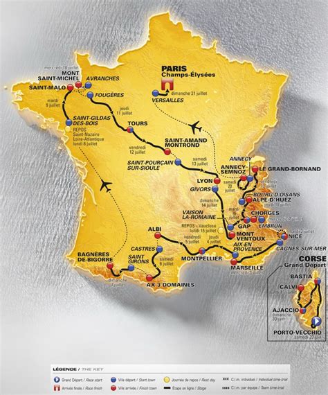 Tour De France Route Map Mag Marabel