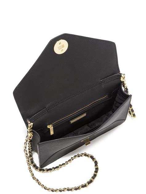 Lyst Tory Burch Kira Saffiano Envelope Shoulder Bag In Black