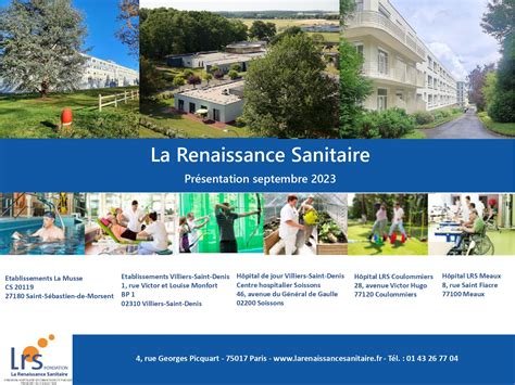 Chiffres clés La Renaissance Sanitaire