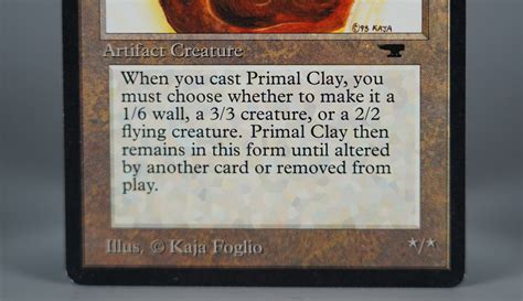 Mtg Primal Clay Antiquities Aq Atq Magic The