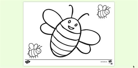 FREE! - Printable Bee Colouring Page | Colouring Sheets