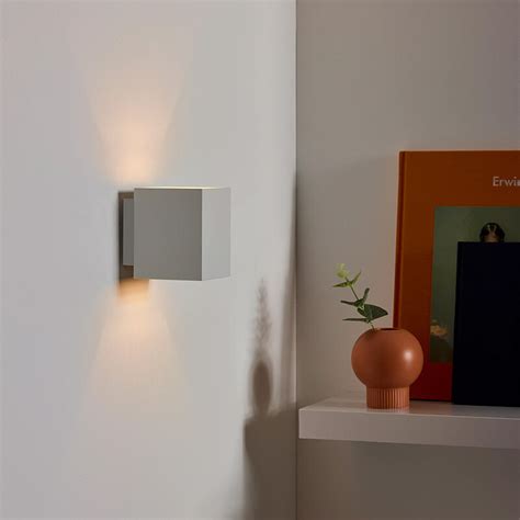 L Mpara De Pared Bidireccional Cubo Leek Blanco Serlux