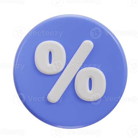 3d Discount Percentage Icon 30762547 Png