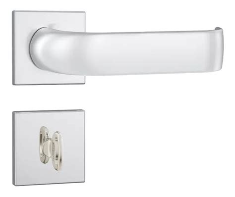 Fechadura Banheiro 823 39 Roseta Quadrada Inox Wc Stam Cor Cromado