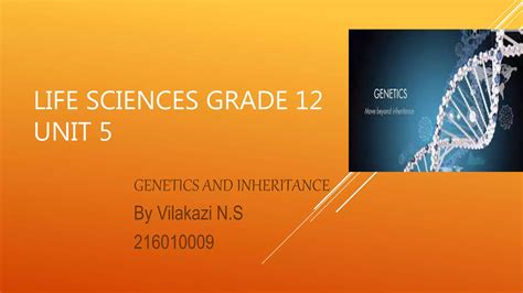 Genetics And Inheritance Ppt