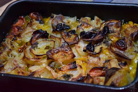 Baccalà al forno con peperoni e patate Cucina Mia Quanto Ti Amo