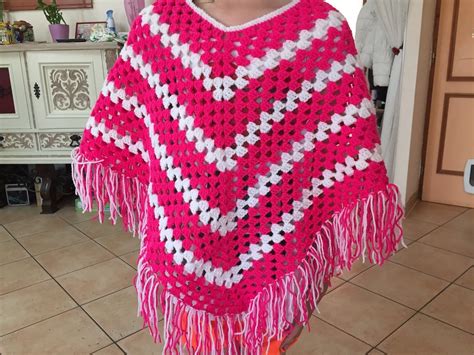 Tuto poncho bb enfant et adulte au crochet Modèles de poncho en