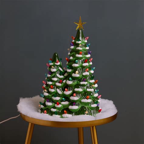 Lighted Double Christmas Tree - Cracker Barrel