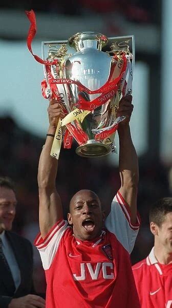 Ian Wright Celebrates Arsenals Premier League Victory