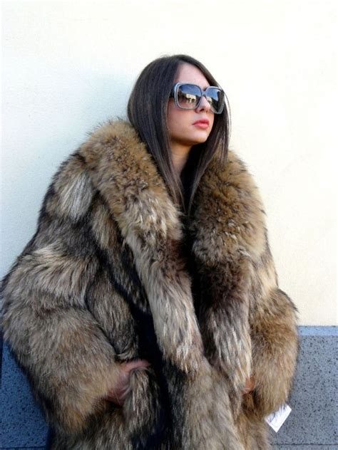 Finnish Raccoon Fur Coat