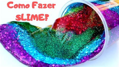 Como Fazer Seu Primeiro Slime Cola Branca Glitter Bicarbonato E