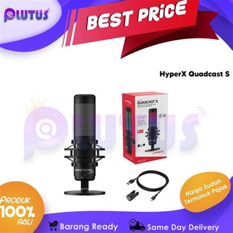 Jual Hyperx Quadcast S Rgb Usb Condenser Gaming Microphone Shopee