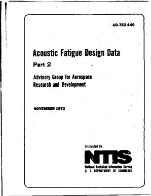 Fillable Online Acoustic Fatigue Design Data Part The Report The