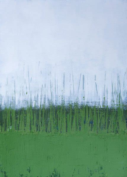 Green landscape Painting by Ela Szczepaniak