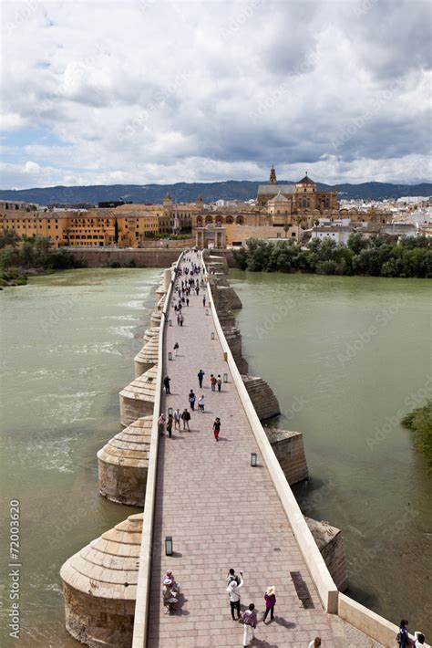 Roman Bridge Puente Romano De Córdoba Cordova Spain Stock Photo